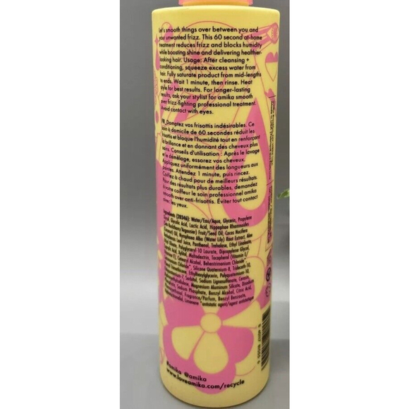 AMIKA Smooth Over Frizz-Fighting Treatment 6.7oz 200 ml Full Sz New No Box - Picture 2 of 2